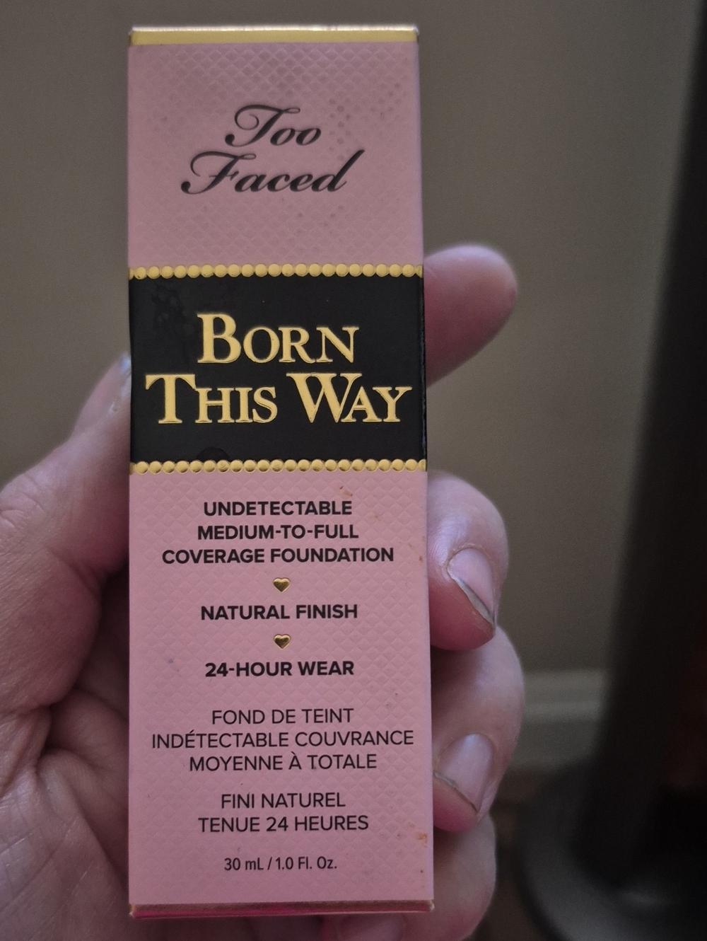 Too Faced Born This Way Foundation - Pink and Gold Packaging